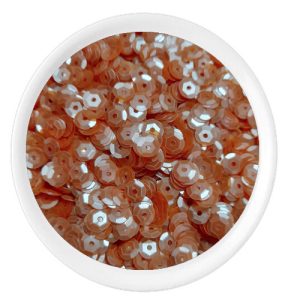 Lentejuela cazuela 6 mm, naranja