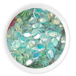 Lentejuela hola plato 12 mm, verde pistacho