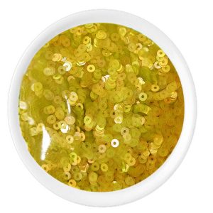 Lentejuela plana 2 mm, amarillo