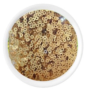Lentejuela plana 2 mm, dorado