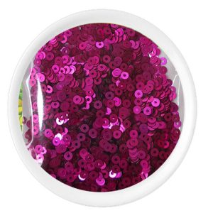 Lentejuela plana 2 mm, fucsia