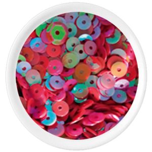 Lentejuela plana 4 mm, roja